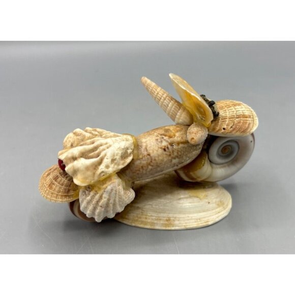 Unique Handmade Seashell Motorcycle‎ Figurine - Picture 2 of 5